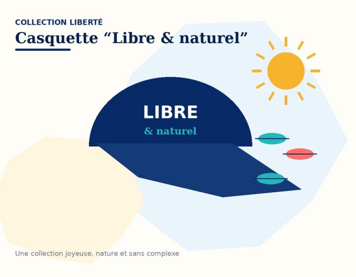 Casquette « Libre & naturel » — visuel de démonstration