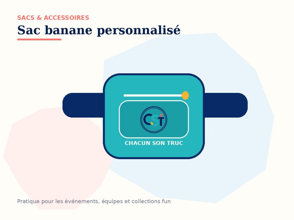 Sac banane personnalisé — visuel de démonstration
