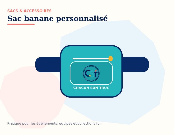 Sac banane personnalisé — visuel de démonstration